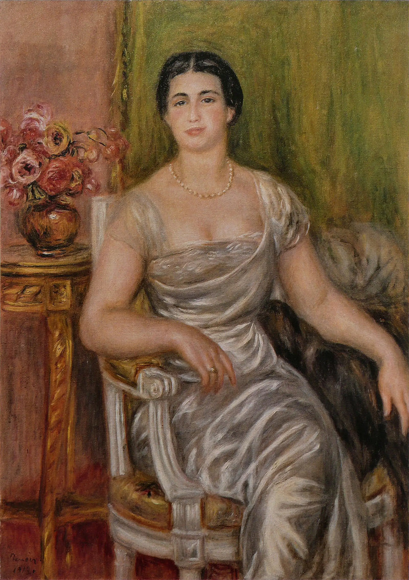 Portrait of the poetess Alice Vallières-Merzbach - Pierre-Auguste Renoir