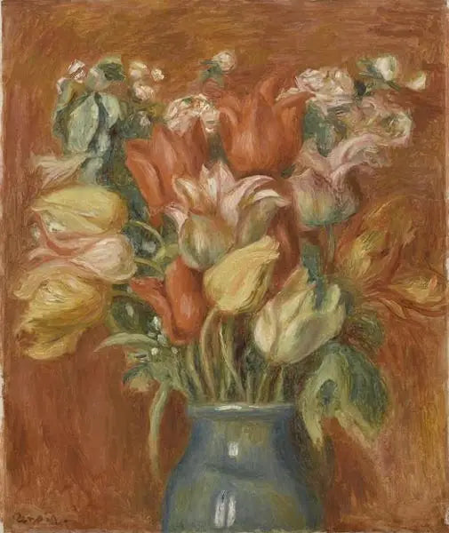 Bouquet of Tulips - Pierre-Auguste Renoir