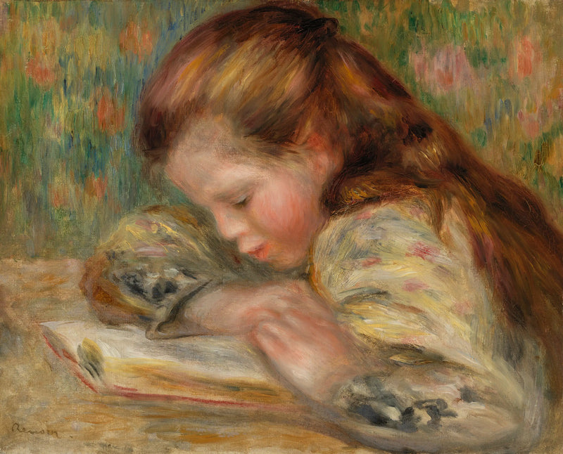 Child Reading - Pierre-Auguste Renoir