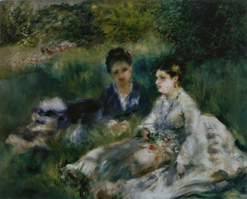 Two Women in the Grass - Pierre-Auguste Renoir