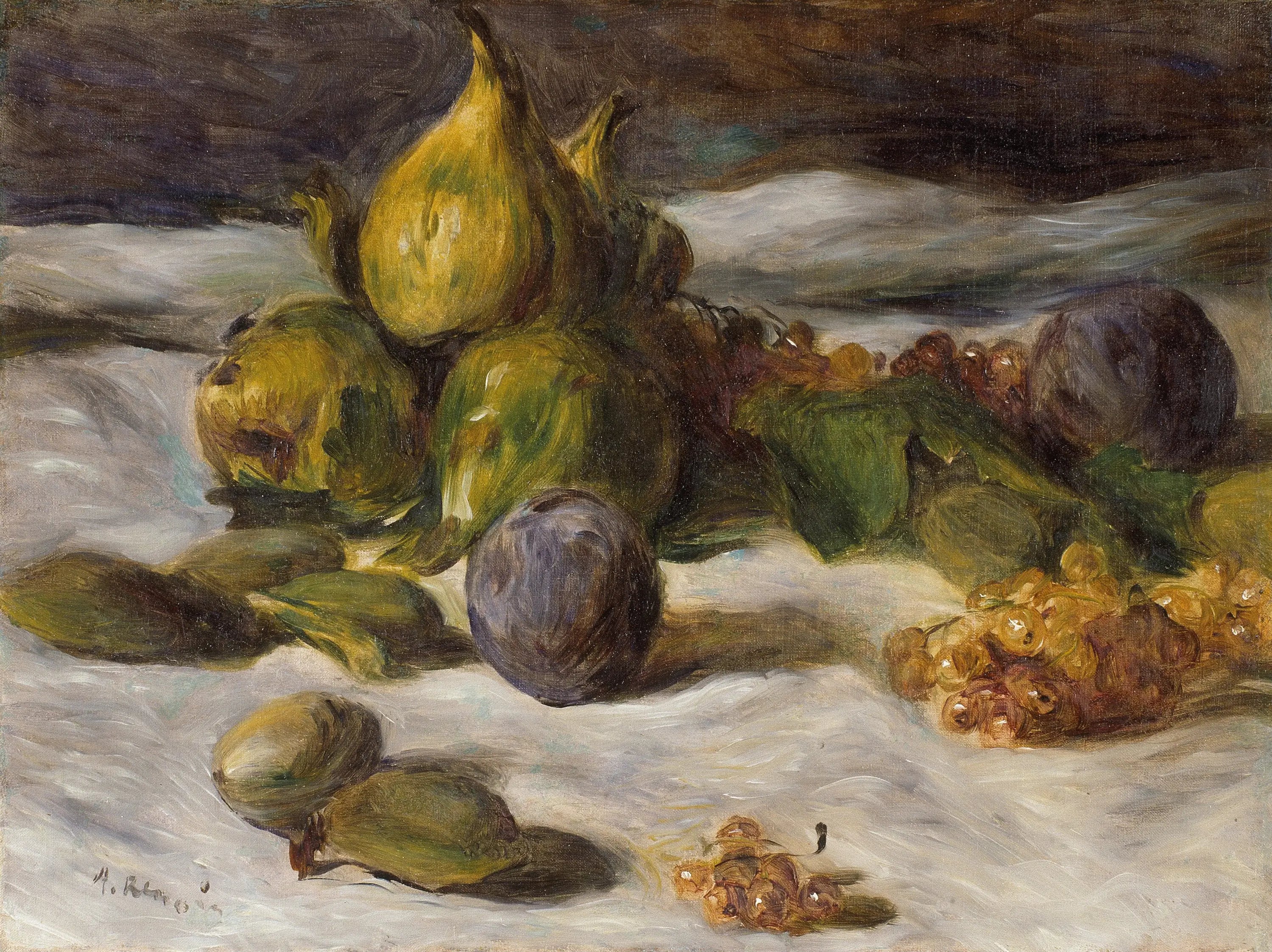Reproduction du tableau « Figues et groseilles - Pierre-Auguste Renoir » par Alpha Reproduction en peinture à l’huile