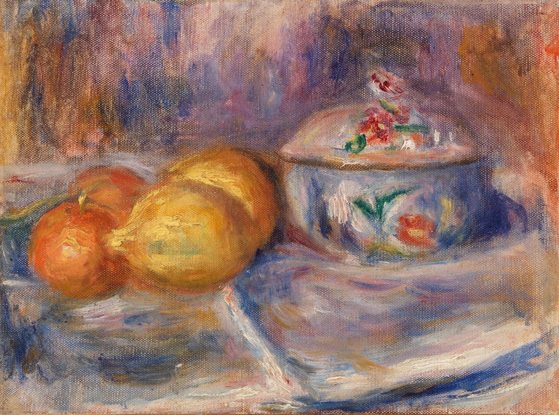 Fruits and Candy Dish - Pierre-Auguste Renoir