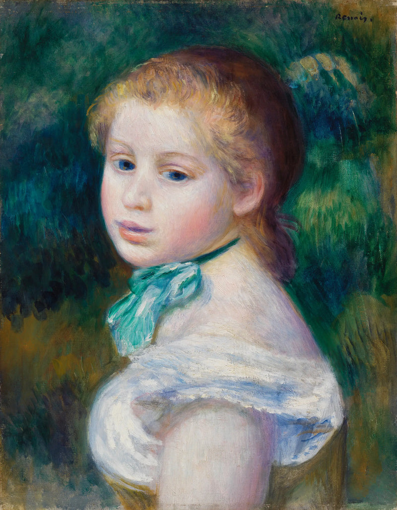 Head of Young Girl - Pierre-Auguste Renoir