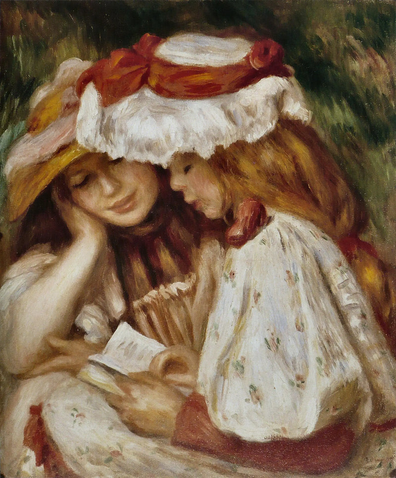 Two Girls Reading - Pierre-Auguste Renoir