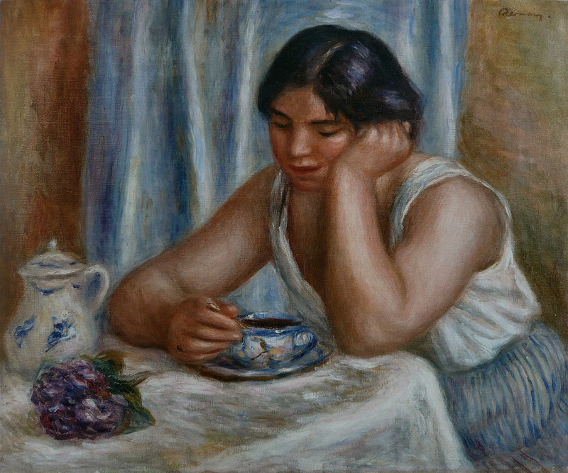 Woman Taking Chocolate - Pierre-Auguste Renoir