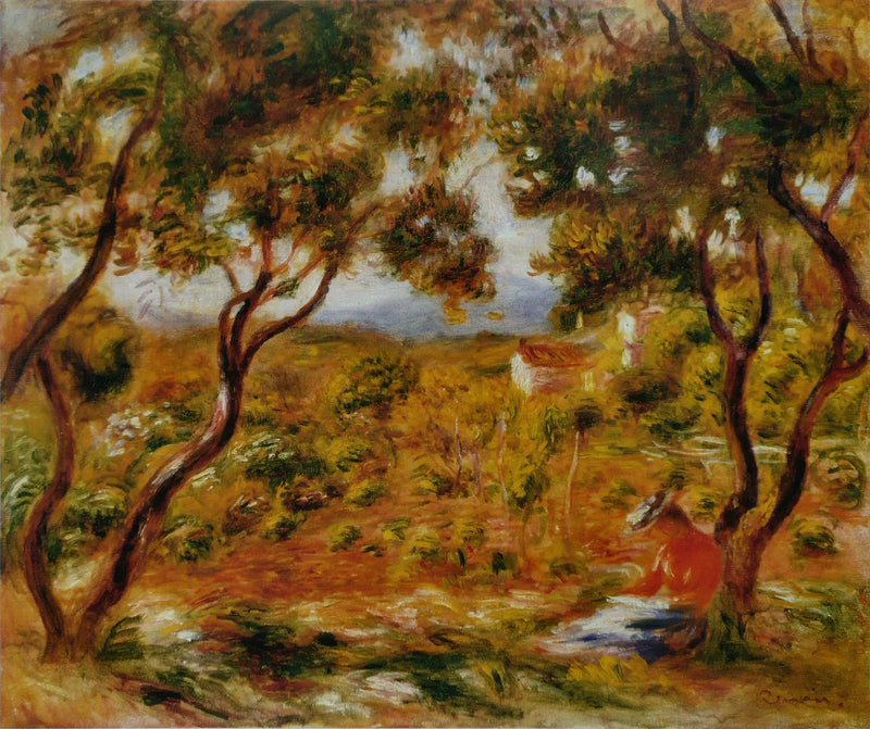 The Vines at Cagnes - Pierre-Auguste Renoir