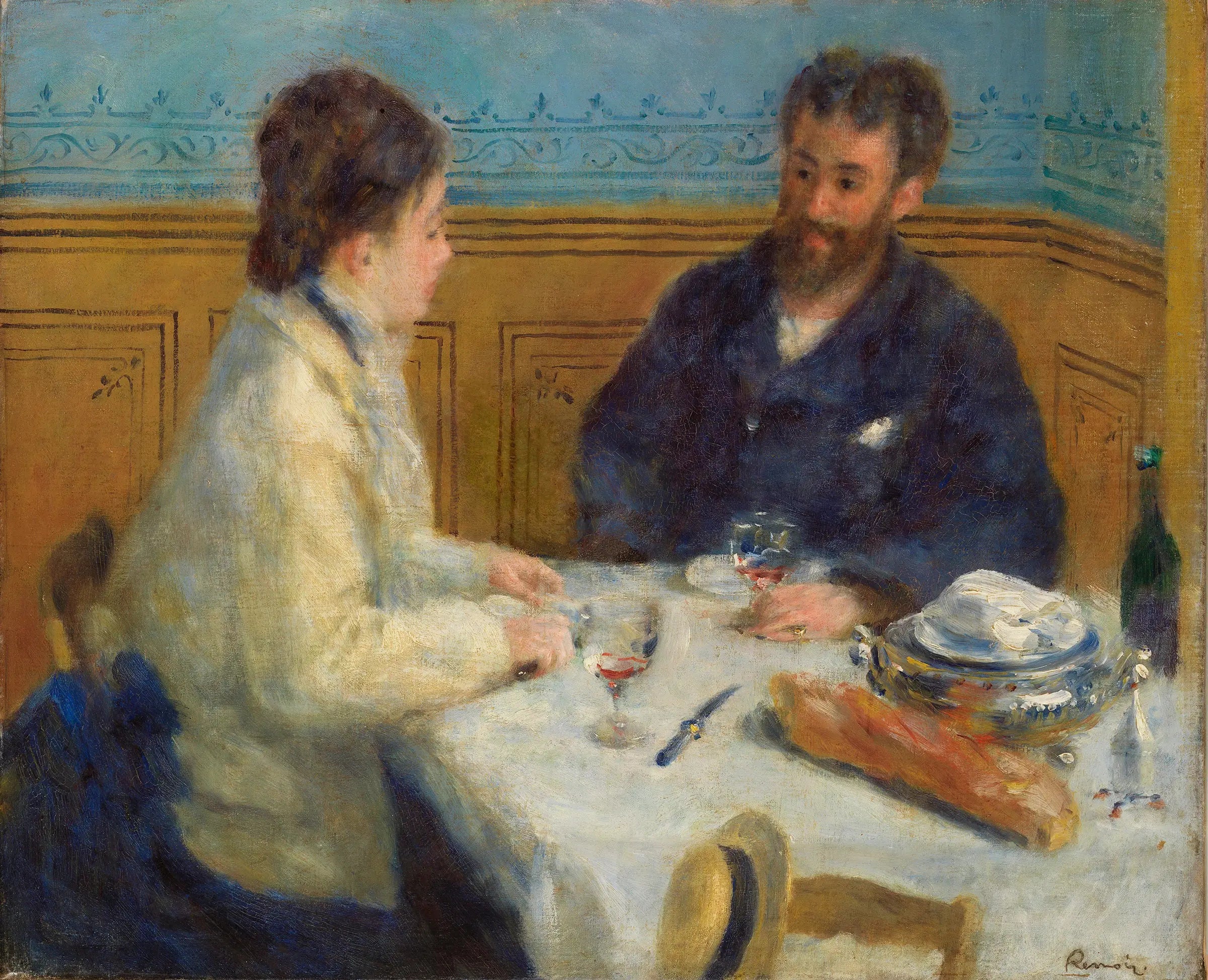 Reproduction du tableau « Le déjeuner - Pierre-Auguste Renoir » par Alpha Reproduction en peinture à l’huile