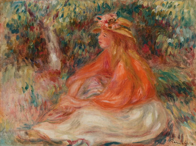 Seated Woman (Sealed Woman) - Pierre-Auguste Renoir