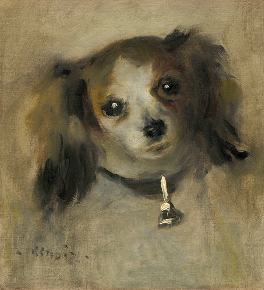 Reproduction du tableau « Tête de chien - Pierre-Auguste Renoir » par Alpha Reproduction en peinture à l’huile