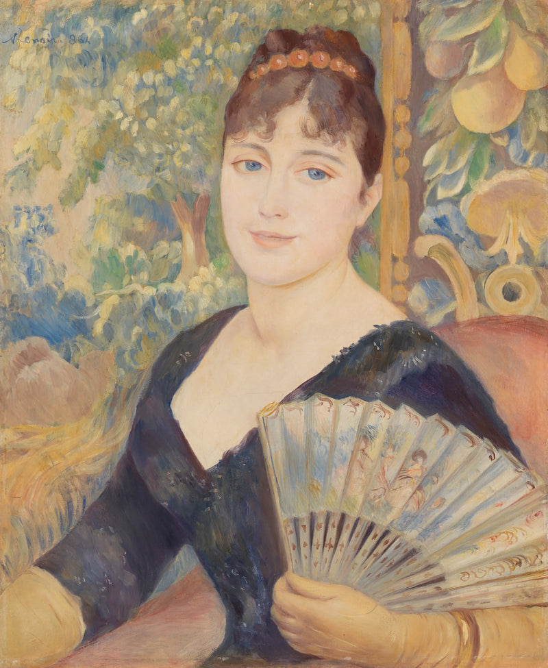 Woman with a Fan - Pierre-Auguste Renoir