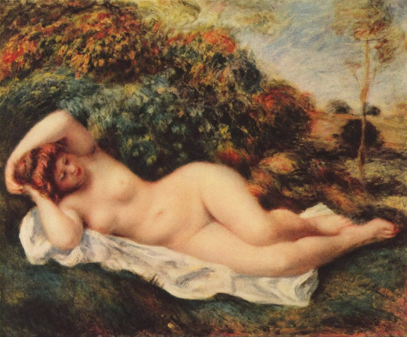 Reclining Bather - Pierre-Auguste Renoir