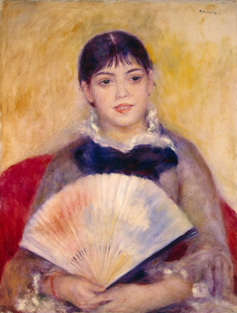 Woman with a Fan - Pierre-Auguste Renoir