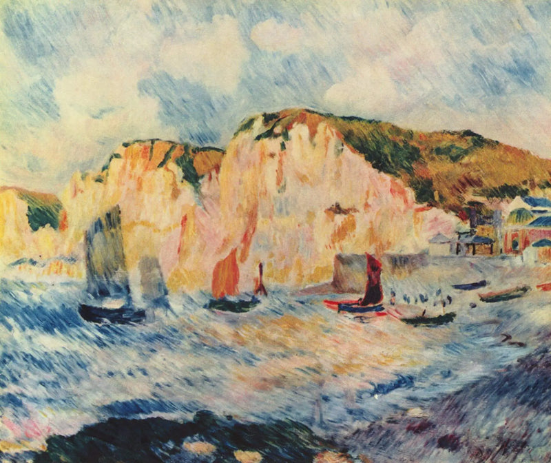 Sea and Cliffs - Pierre-Auguste Renoir