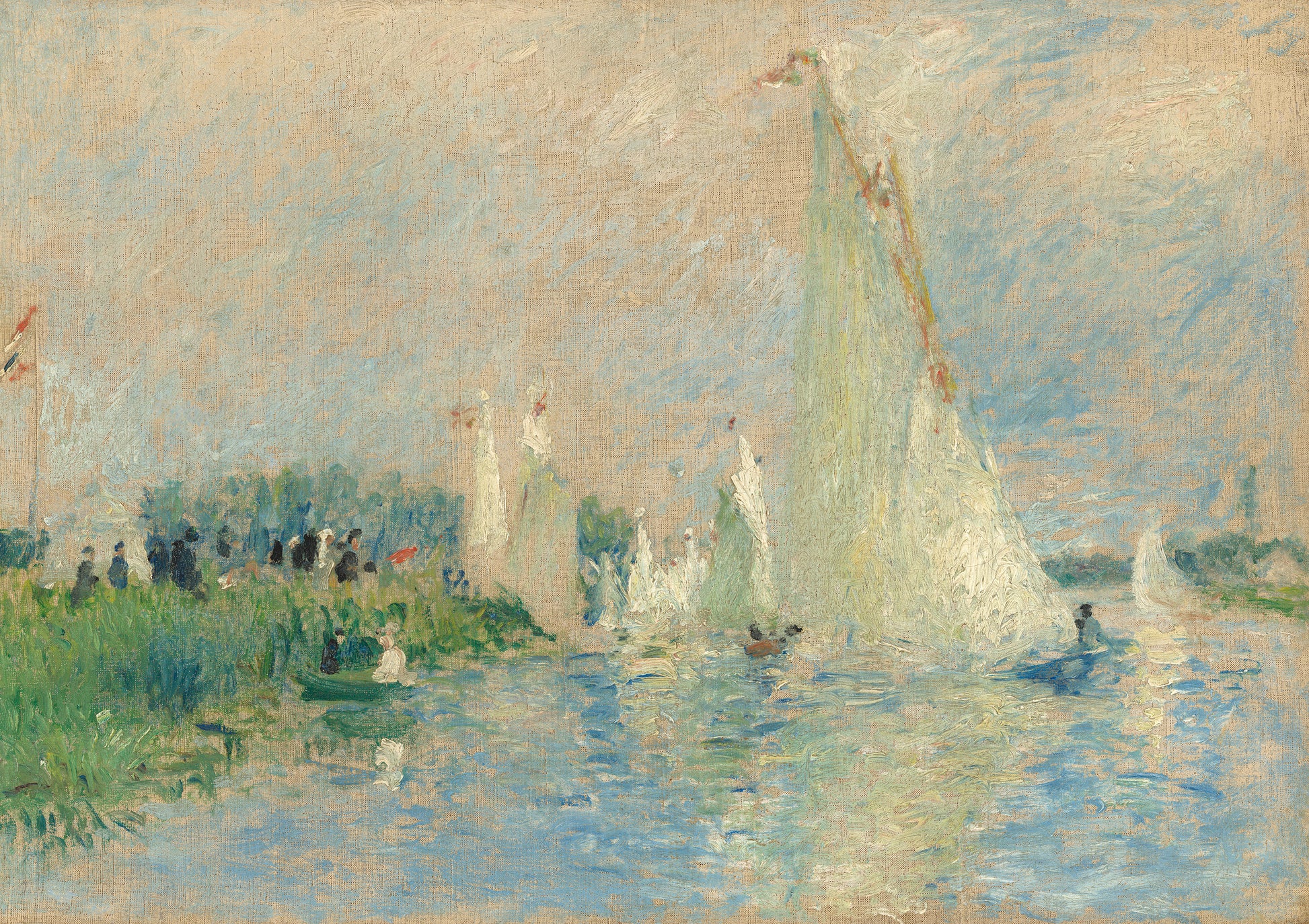 Reproduction du tableau « Régates à Argenteuil - Pierre-Auguste Renoir » par Alpha Reproduction en peinture à l’huile