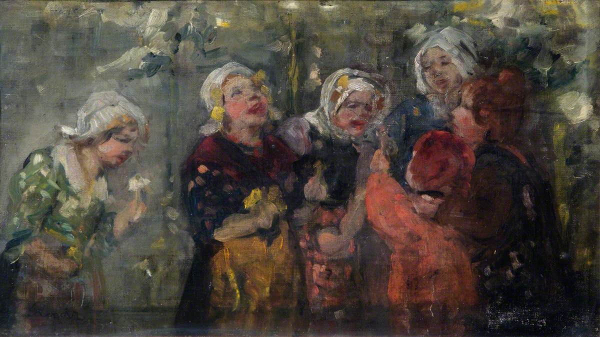 Reproduction du tableau « Les paysannes qui rient - Pierre-Auguste Renoir » par Alpha Reproduction en peinture à l’huile