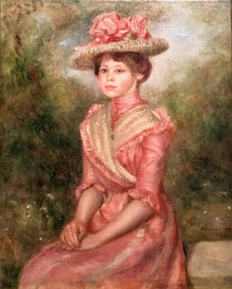 Yvonne in Pink - Pierre-Auguste Renoir