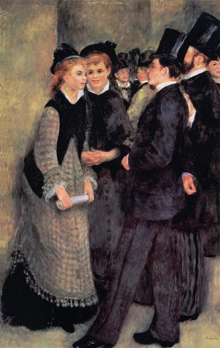 The Exit of the Conservatory - Pierre-Auguste Renoir