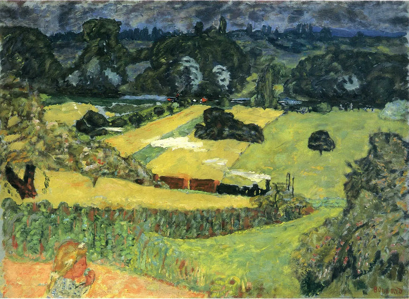 Train and Barges - Pierre Bonnard