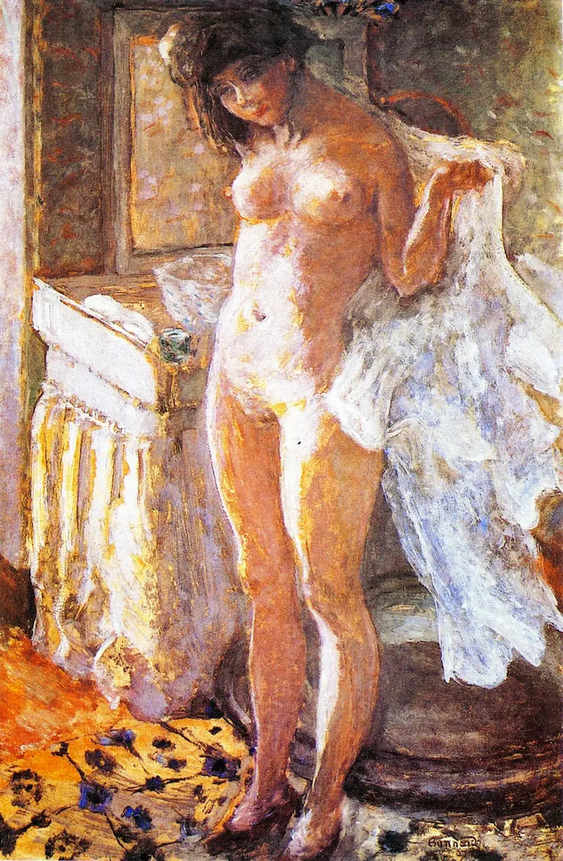 In the bathroom - Pierre Bonnard