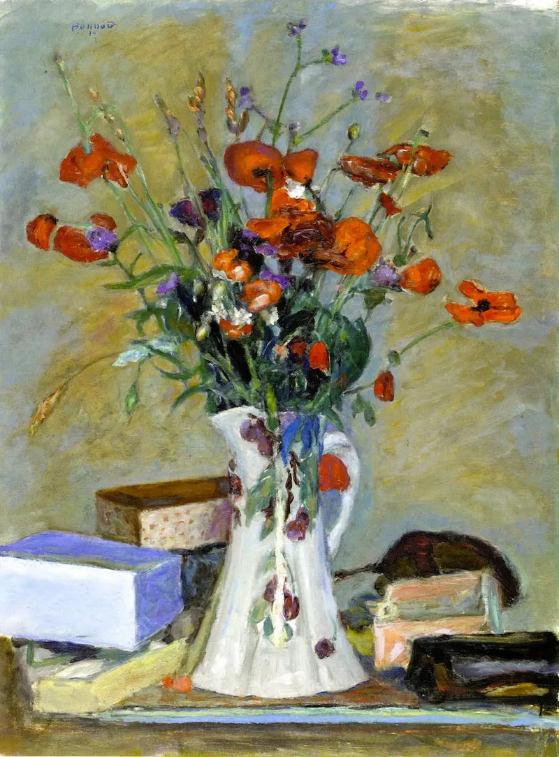Poppies and Grasses - Pierre Bonnard