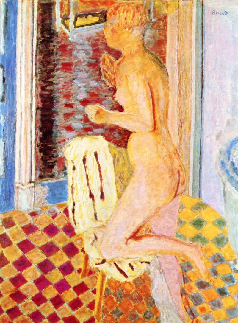 Nude at the Chair - Pierre Bonnard