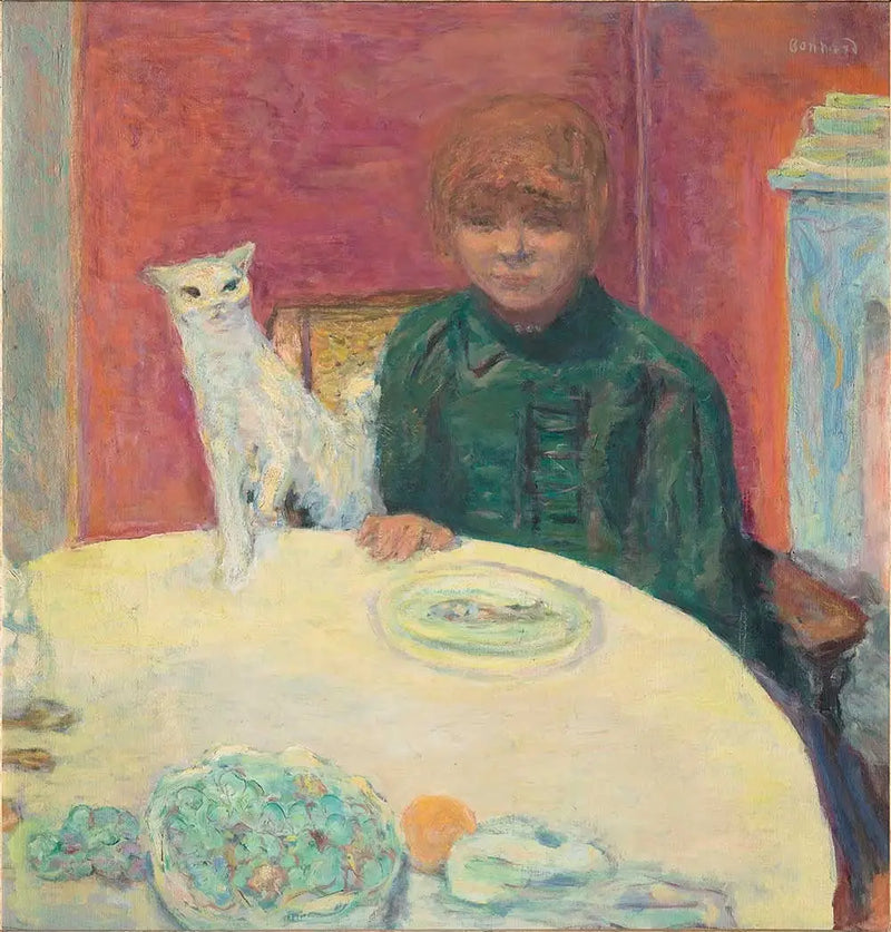 The Woman with the Cat - Pierre Bonnard