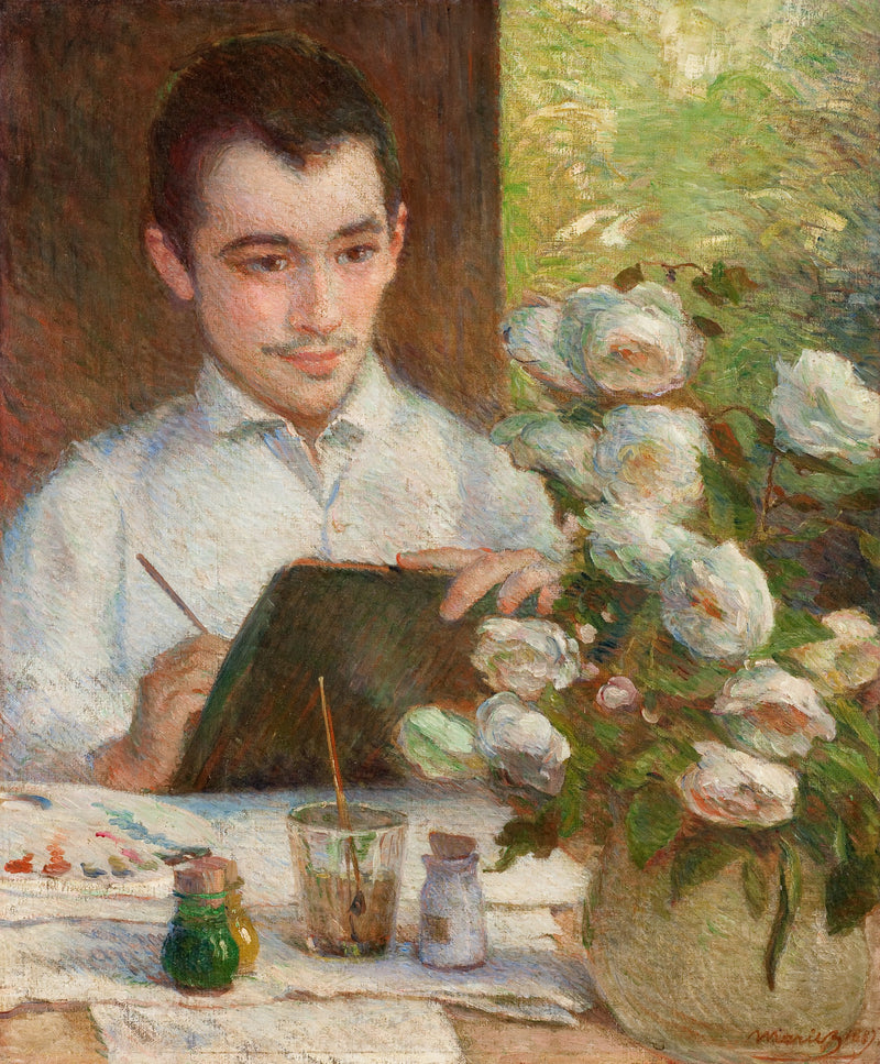 Pierre Peignant des Fleurs - Marie Bracquemond