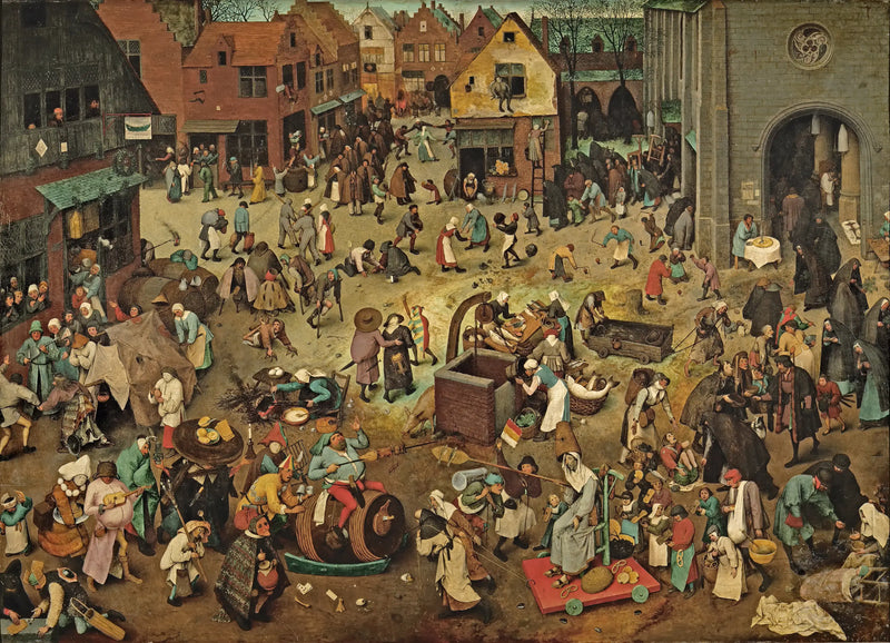 The Carnival and Lent Battle - Pieter Brueghel the Elder