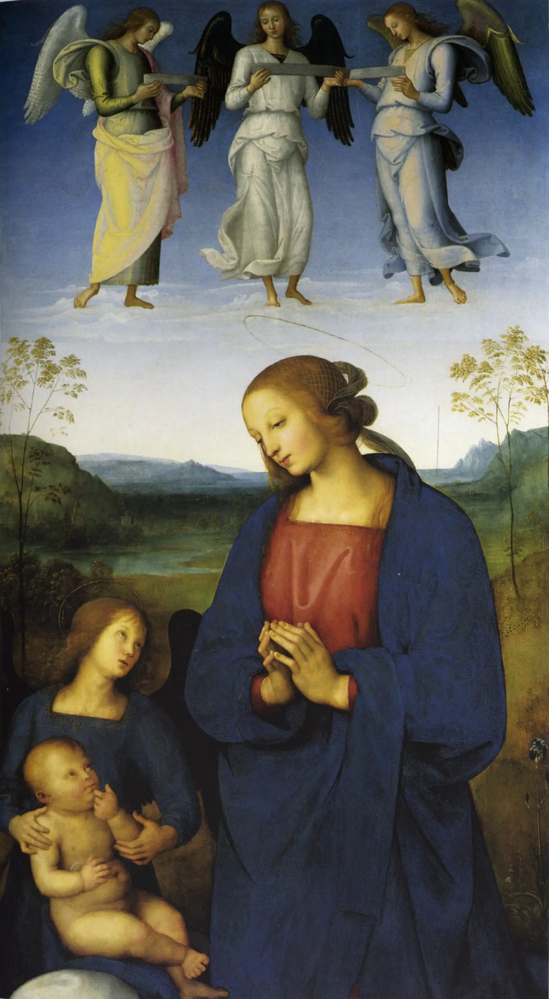 The Virgin and Child with Angels - Pietro Perugino