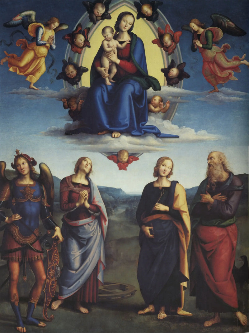 The Virgin in Glory and Saints - Pietro Perugino