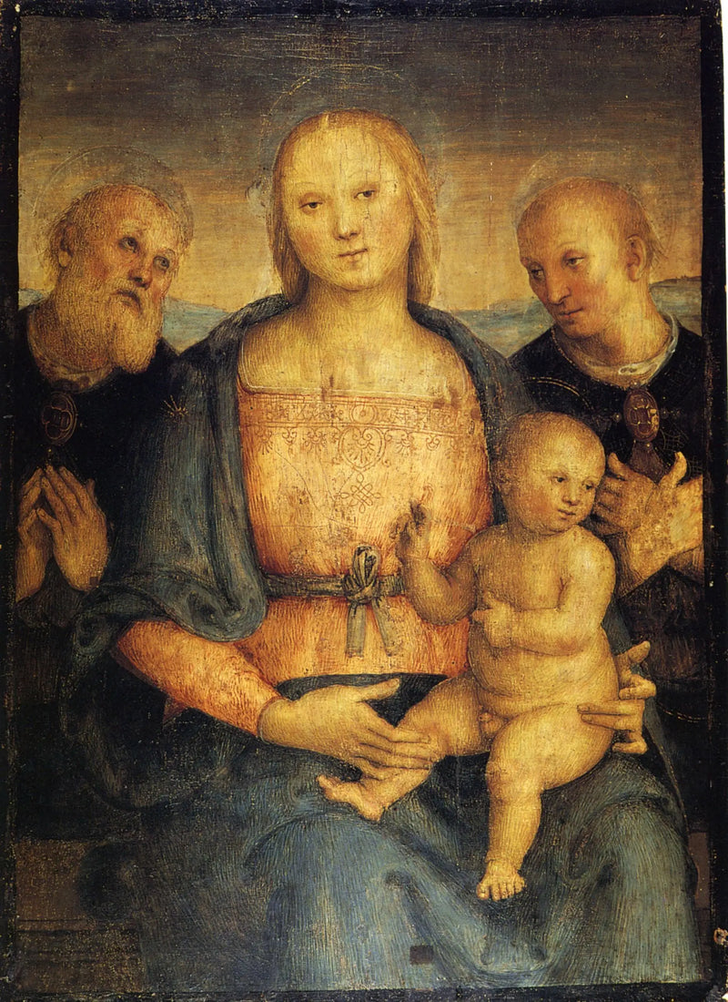 The Virgin and Child between Saints Herculane and Constantine - Pietro Perugino