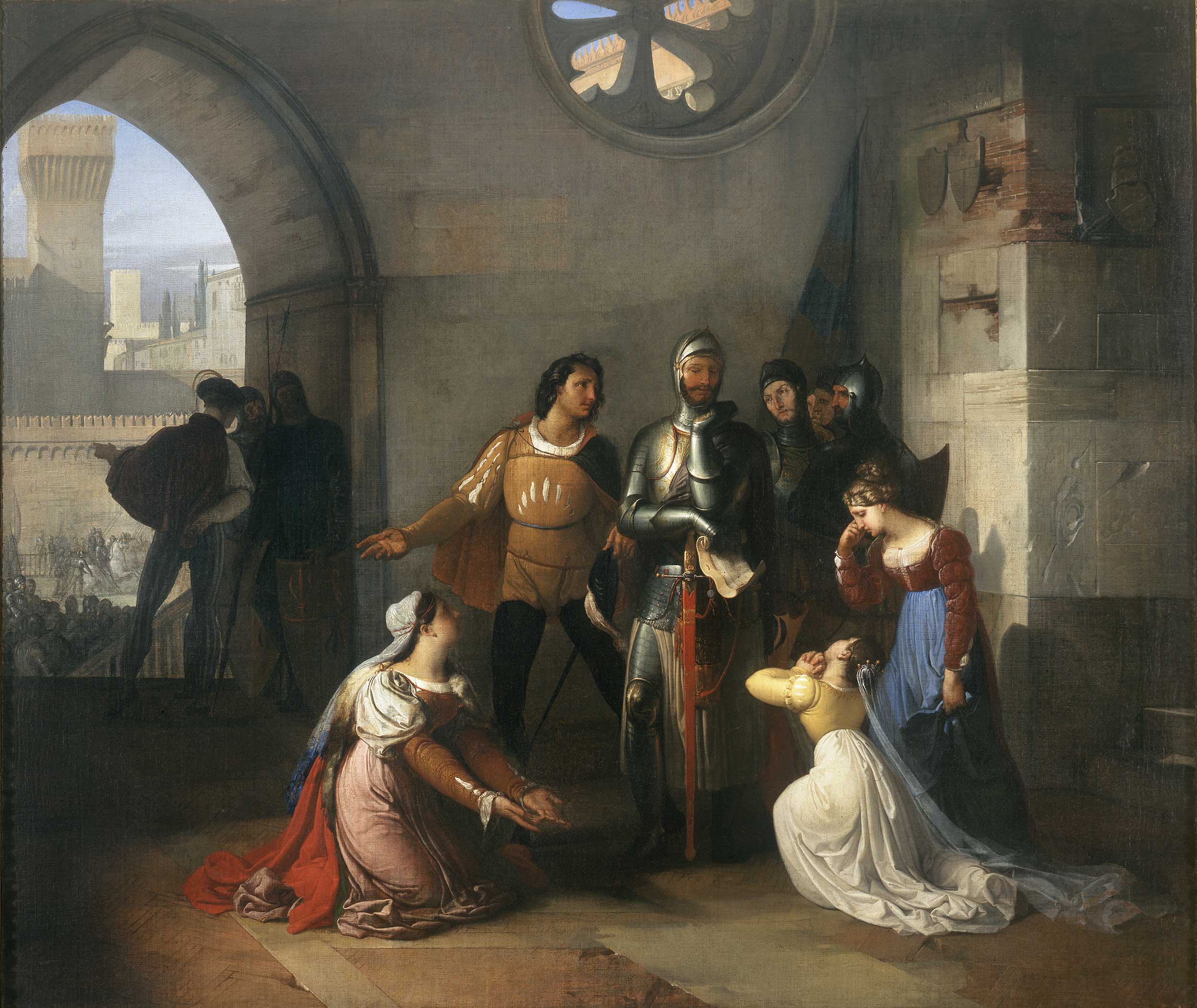 Pietro Rossi prisonnier des Scaligeri - Francesco Hayez