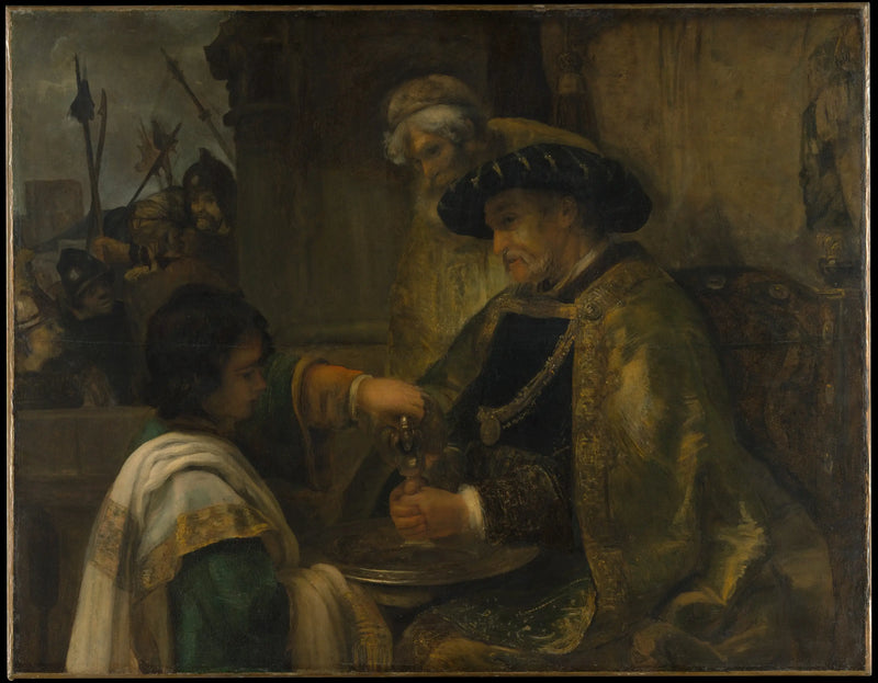 Pilate washes his hands - Rembrandt