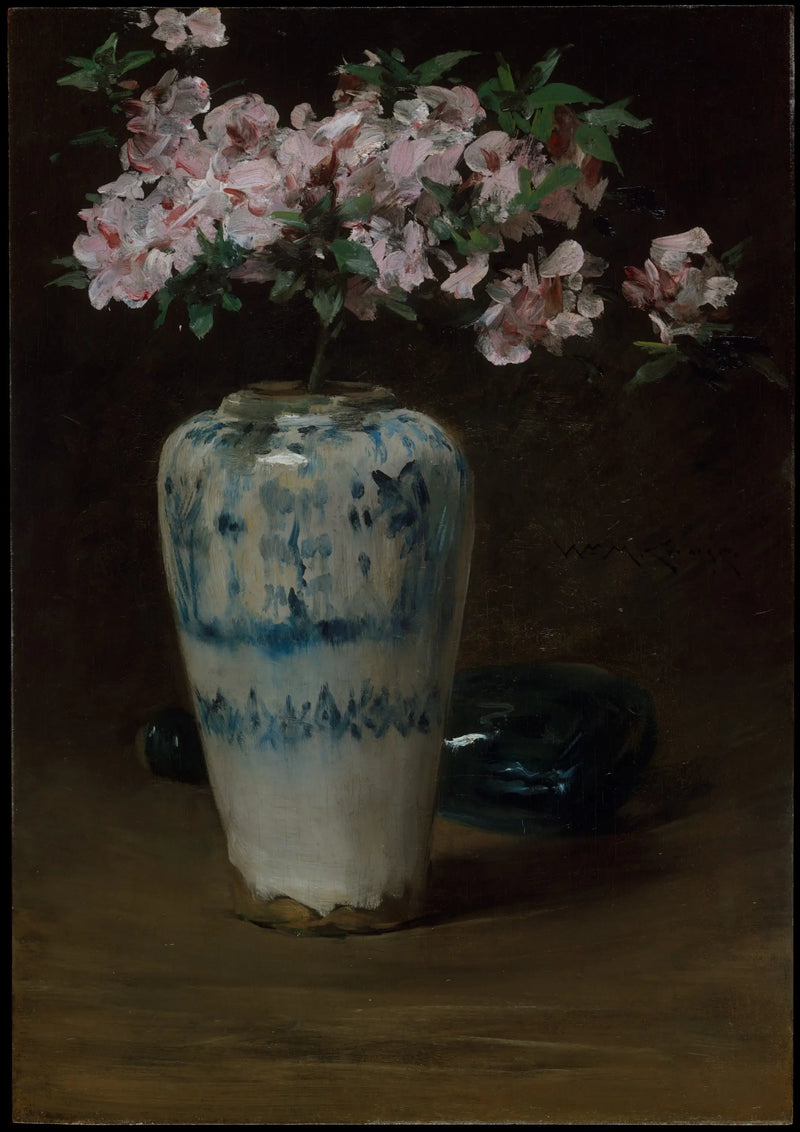 Pink Azalea — Chinese Vase - William Merritt Chase
