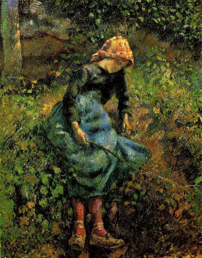 The Shepherdess - Camille Pissarro