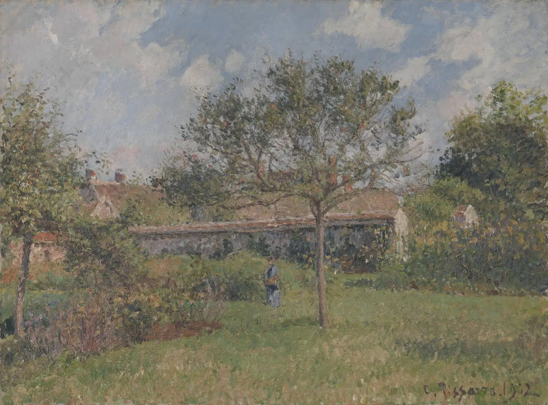 A Corner of the Meadow at Eragny - Camille Pissarro