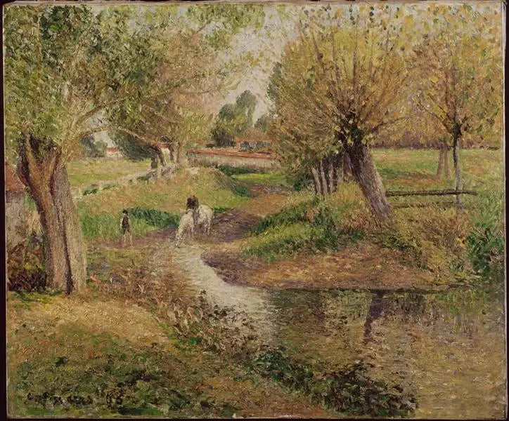 Reproduction du tableau « L'Abreuvoir - Camille Pissarro » par Alpha Reproduction en peinture à l’huile