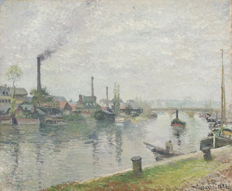 Île Lacroix in Rouen - Camille Pissarro