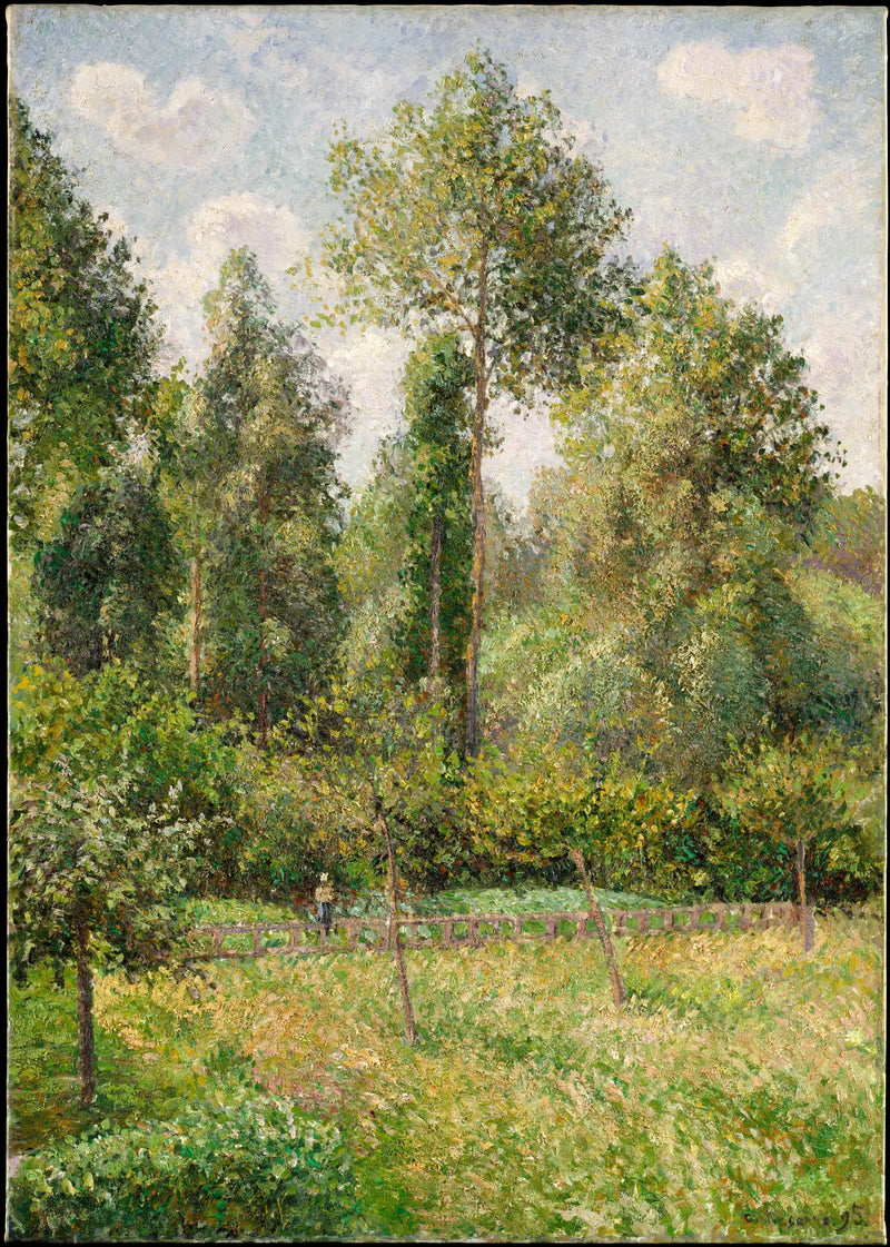 Poplars, Éragny - Camille Pissarro