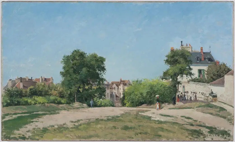 The Crossroads, Pontoise - Camille Pissarro