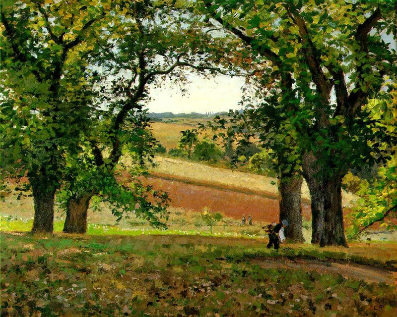 The chestnut trees in Osny - Camille Pissarro
