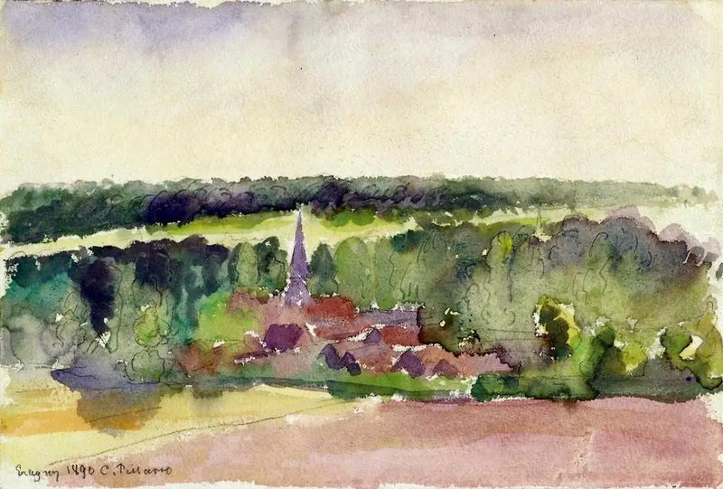 View of Éragny - Camille Pissarro