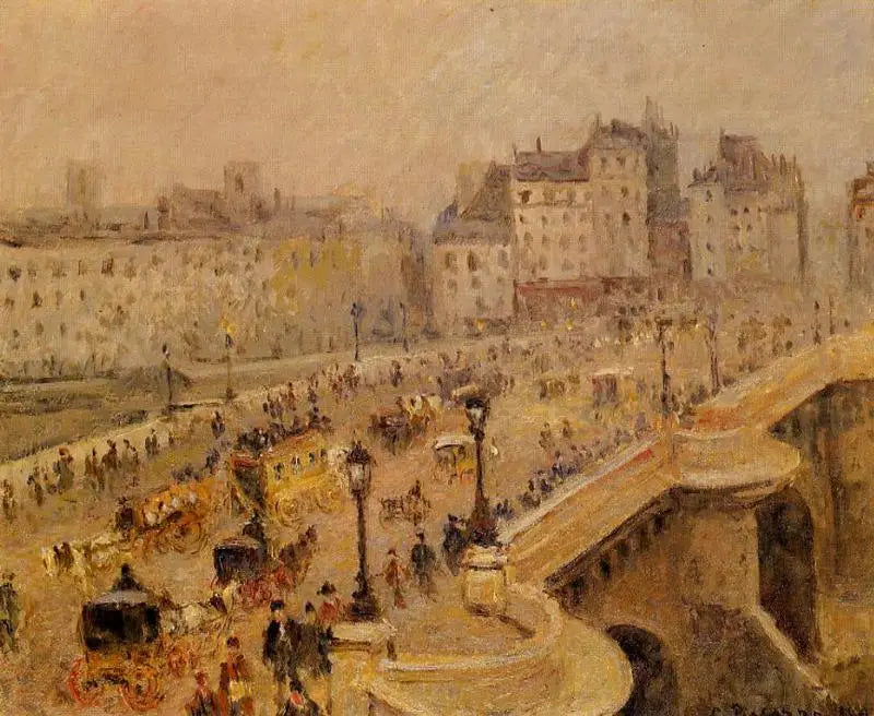 The Pont-Neuf, Mist (Second Series) - Camille Pissarro