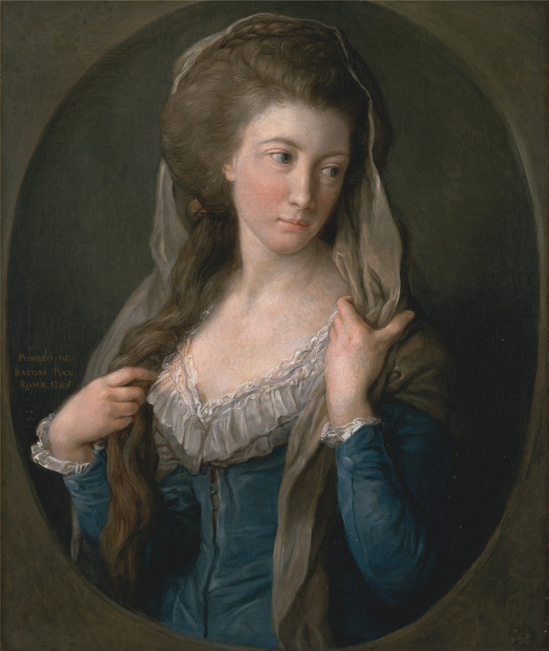 Portrait of a woman, traditionally identified as Margaret Stuart, Lady Hippisley - Pompeo Batoni