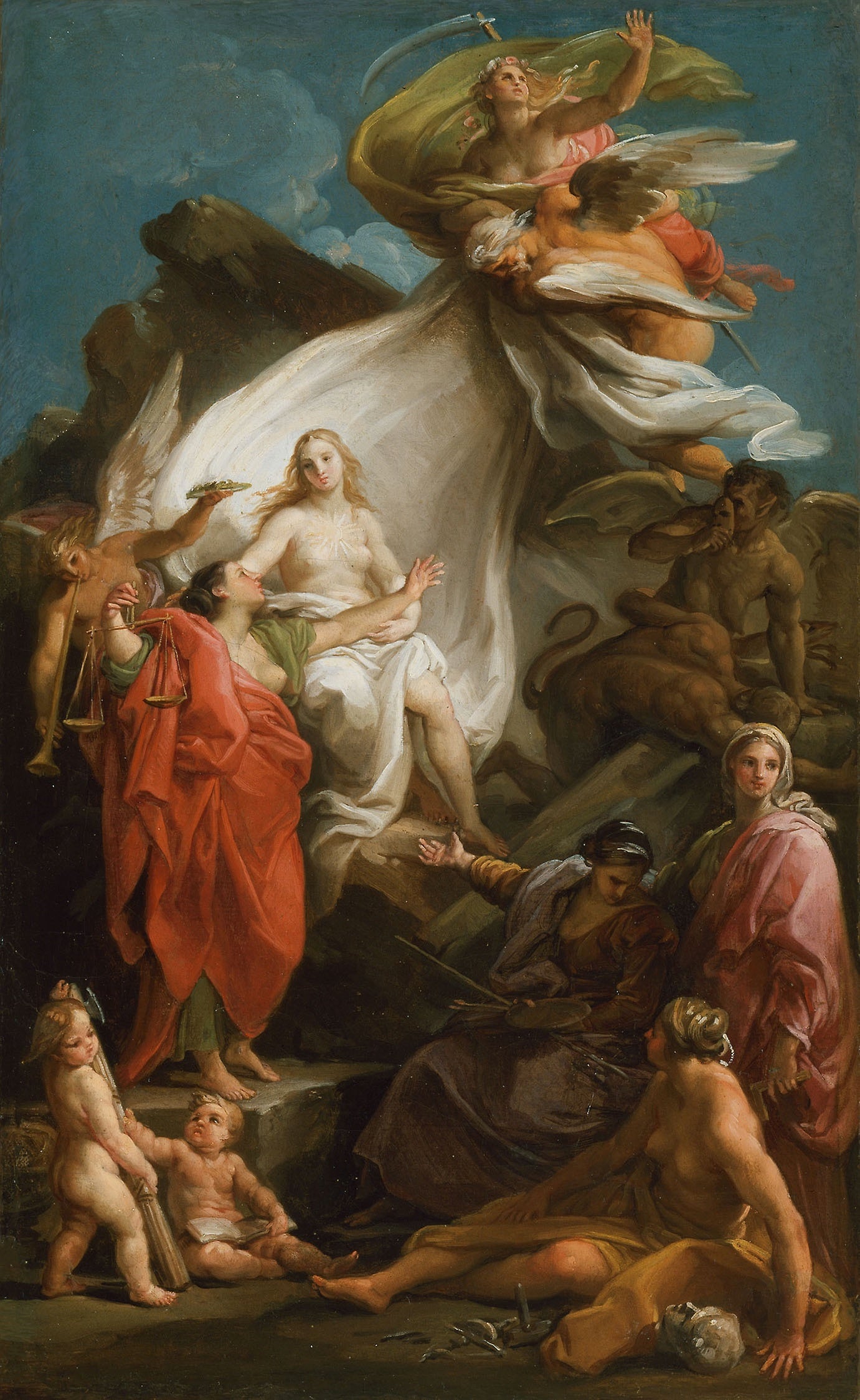 Le temps dévoile la vérité - Pompeo Batoni - Alpha Reproduction