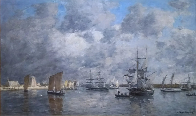 Camaret Harbor - Eugène Boudin