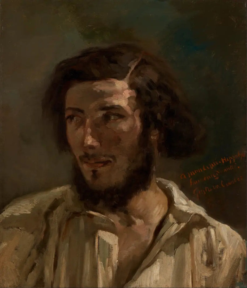 Portrait of Hippolyte (Pradelles ?) - Gustave Courbet