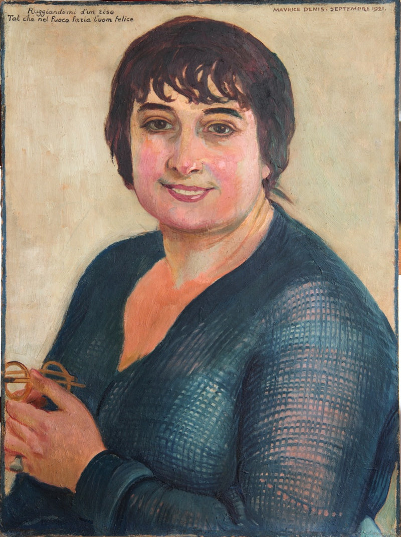Portrait of Lisbeth in Blue - Maurice Denis