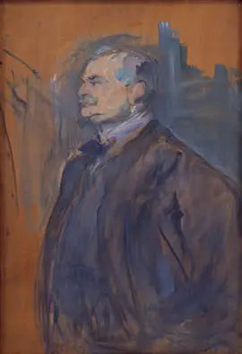 Portrait of Michel Manzi - Henri de Toulouse-Lautrec