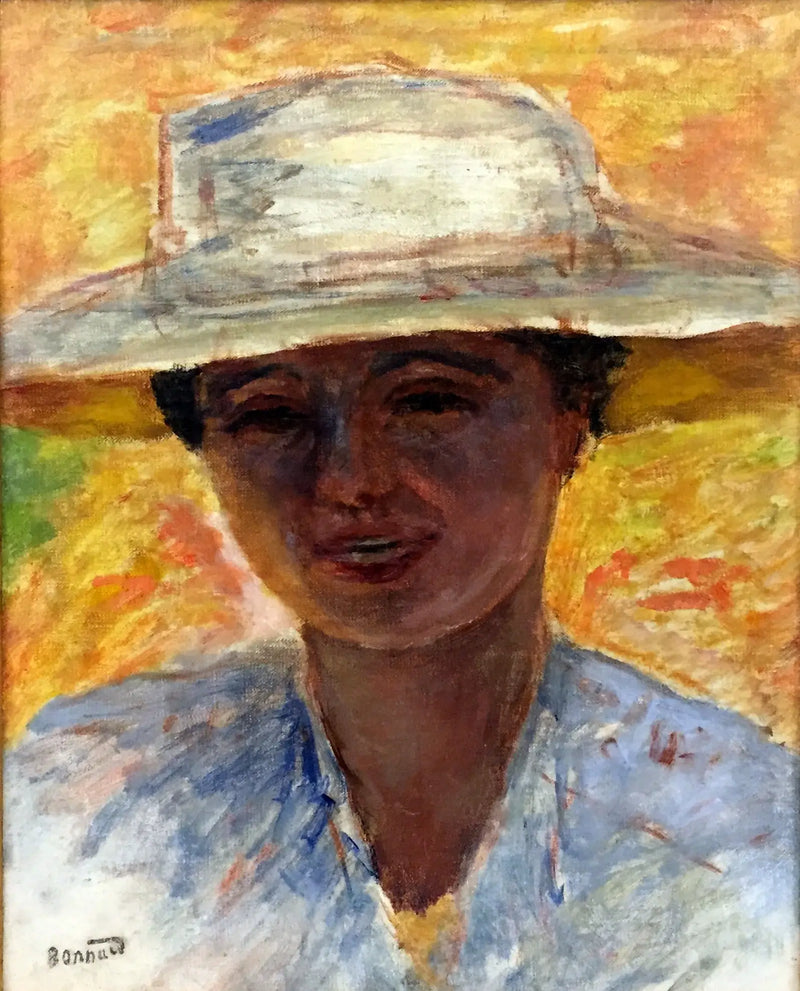 Woman with a Large Hat - Pierre Bonnard